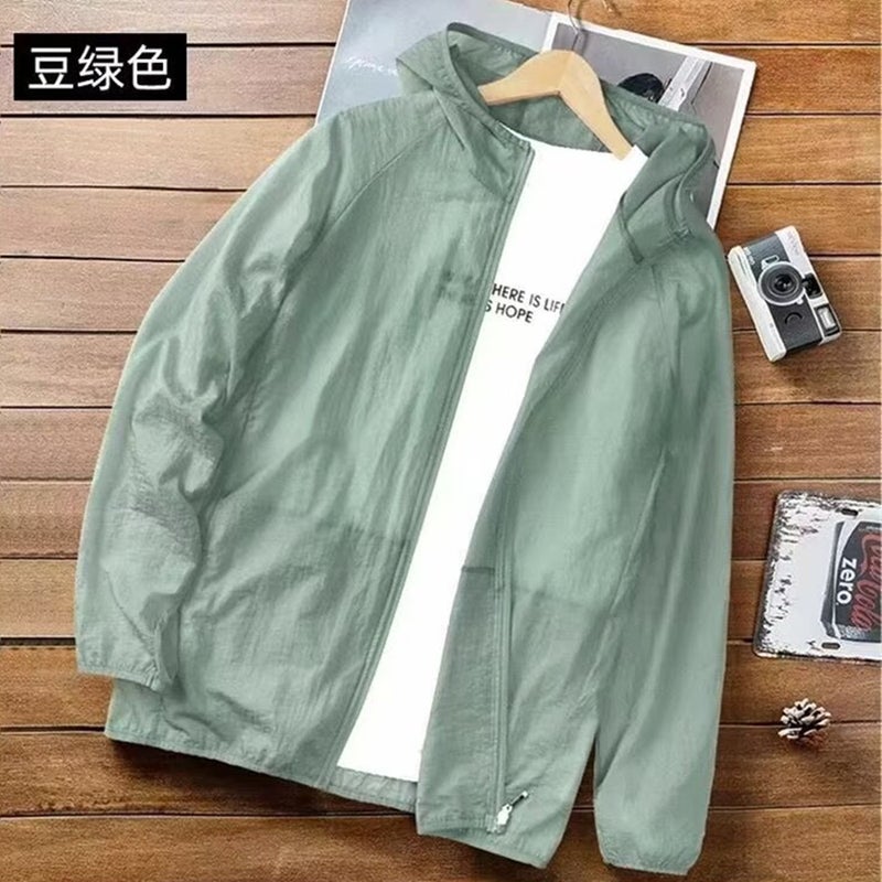 Ice Silk Thin Outer Tower Jacket Men'S Summer Breathable 2024 Men'S Fishing Sunscreen Jacket Outdoor Cardigan - Image 5