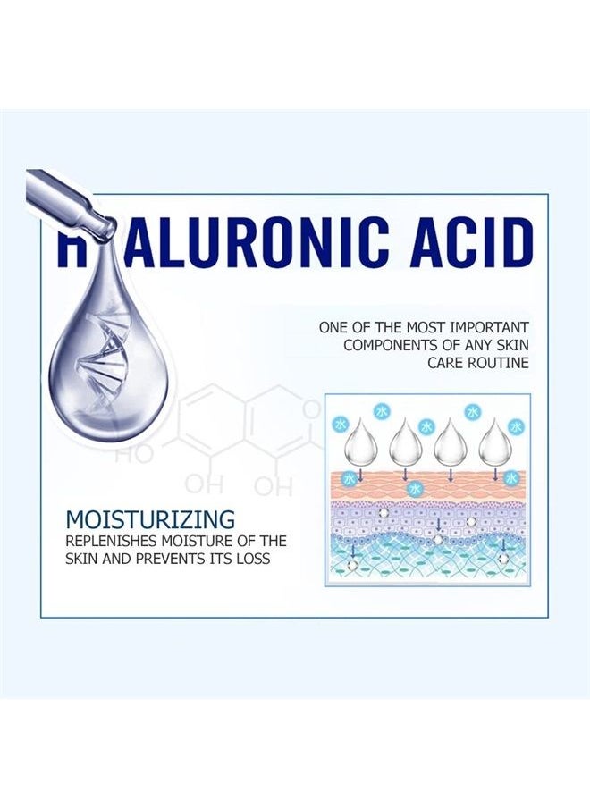 BIOAQUA Hyaluronic Acid Moisturizing Replenishment Facial Mask HA Reduces Acne Deep Cleanse 30g (5 Pack)  - Image 3