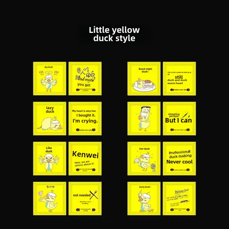200 Mini Packs Disposable Gloves for Food Yellow Duck 200 Bag (2 Pack) 