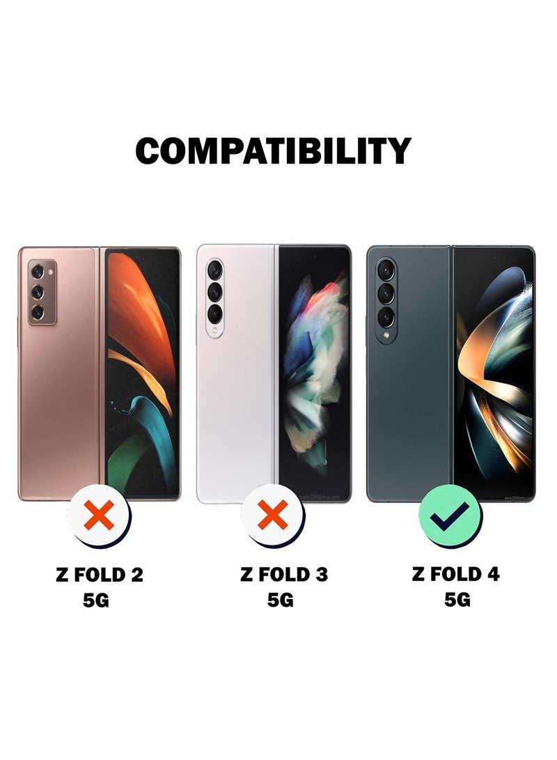 MIGOFAST Samsung Galaxy Z Fold 4 Clear Case Hard PC Back & Soft TPU Bumper Transparent Protective Cover Shockproof Scratch Resistant Case for Samsung Galaxy Z Fold4 5G - Image 2