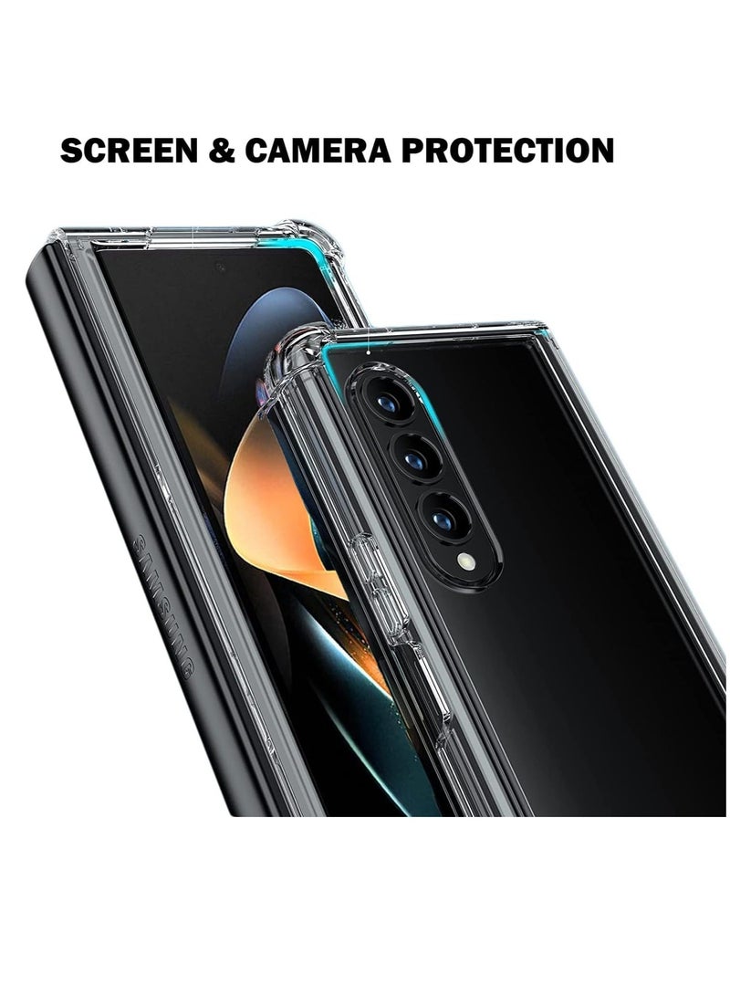 MIGOFAST Samsung Galaxy Z Fold 4 Clear Case Hard PC Back & Soft TPU Bumper Transparent Protective Cover Shockproof Scratch Resistant Case for Samsung Galaxy Z Fold4 5G - Image 4