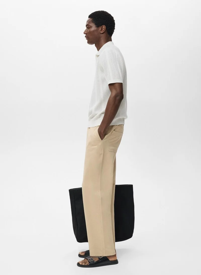 Mango Man  Regular-fit jeans made from a cotton-linen blend for Men | Best Price UAE