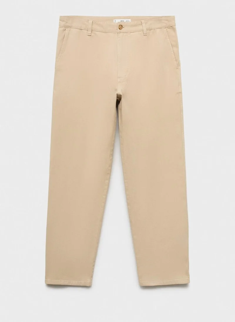 Mango Man  Regular-fit jeans made from a cotton-linen blend for Men | Best Price UAE