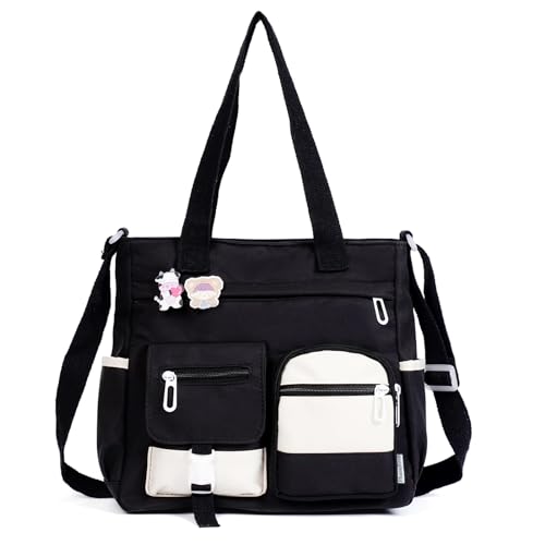 Phaoullzon Crossbody Cute Bag for Teens Kawaii Messenger Purse Nylon Shoulder School Tote Bags - Image 1