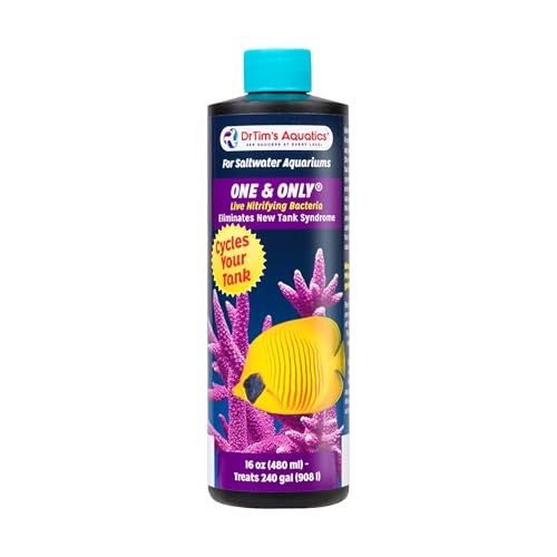 DrTim's Aquatics DrTim’s Aquatics One & Only for Saltwater Aquariums – 16 oz – Live Nitrifying Formulan – Supports Biological Balance, Clean Water & Stability in Fish Tanks - Image 1