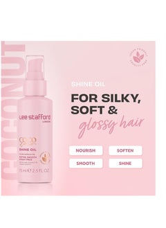 Lee Stafford Lee Stafford Coco Loco & Agave Shine Coconut Essence Oil Vegan for Dry Damaged Hair  - Image 3
