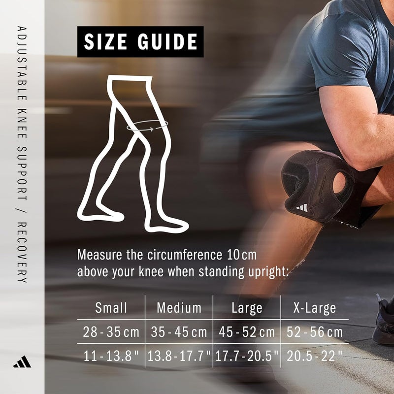 adidas Adjustable Knee Support - Large - Image 3
