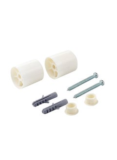 LAWAZIM Door Stopper Set -27mm- Sturdy Simple Screw-on Plastic Door Bumper Kit with Mounting Screws and Anchors on Walls or Floors to Prevents Door Slams- for Bedroom, Kitchen, Office, and Living Room  - Image 2
