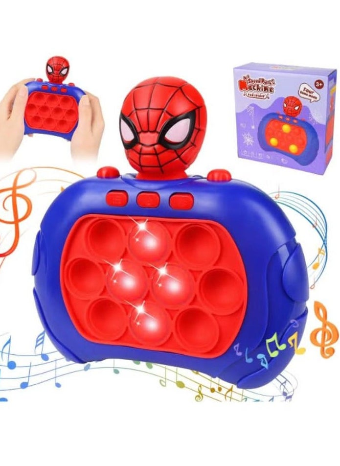 Pop It Electronic Toy, Pop It Fidget Puzzle Toy, Pop It Light Up Toy, Push Pop Control Sensory Bubble Toys for Kids Adults 