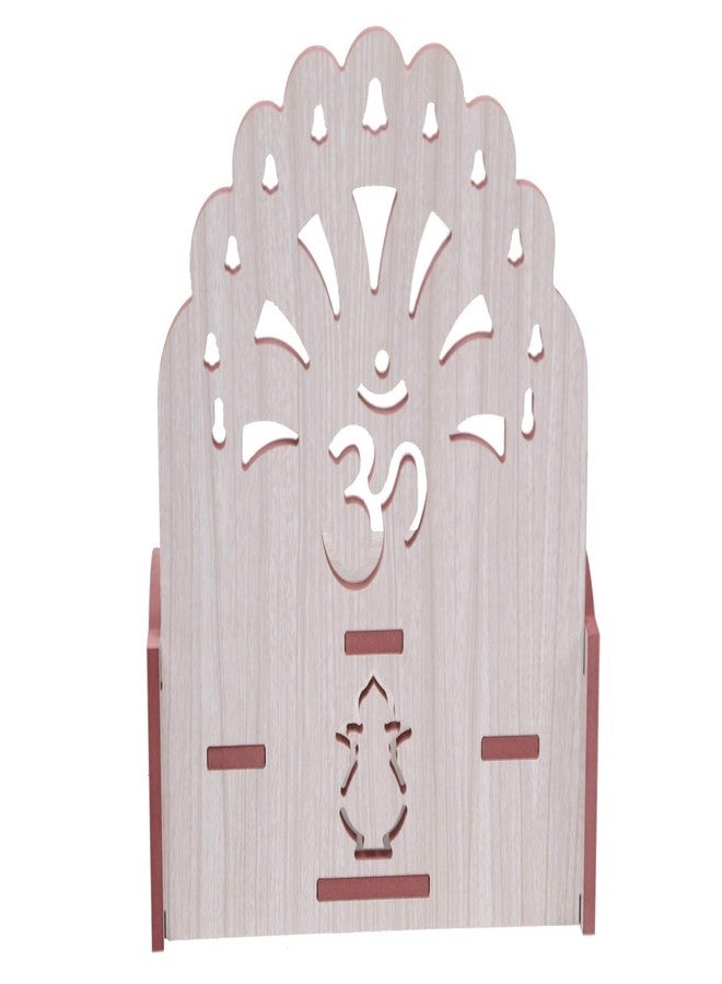 MS ENTERPRISE Wooden Wall Hanging Temple for Home Shop Office (Standard, Brown, White) - Image 5