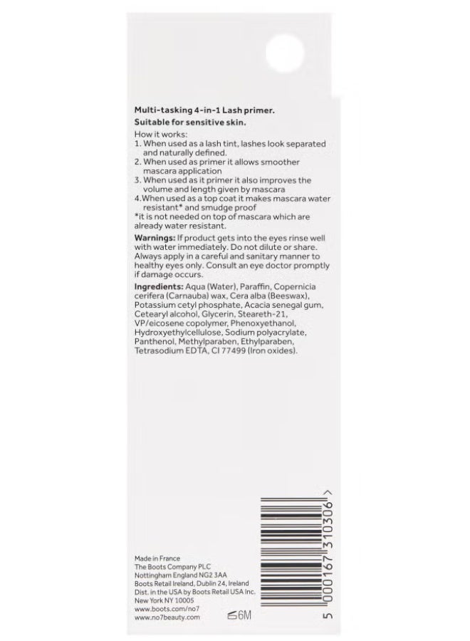 Boots No.7 No7 Lash Impact Lash Primer 4in1 Lash Perfector - 7ml - Image 3