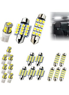 KENSUO 20-Piece Led Car Light Bulb Kit, T10 31Mm 42Mm, Led Colored Light Bulb, Suitable For Replacing Car Interior Lights, Indoor Map Ceiling Lights, And Trunk Led Lights (White)  - Image 1