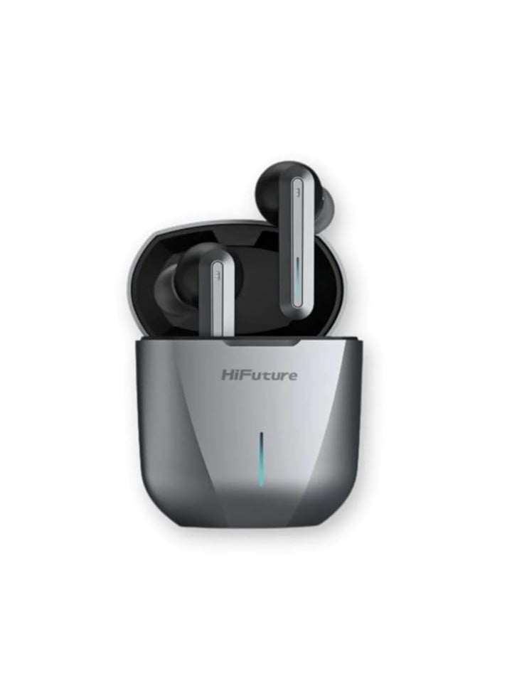 Hifuture Radge Gaming and Music True Wireless Earbuds - Grey - Image 1