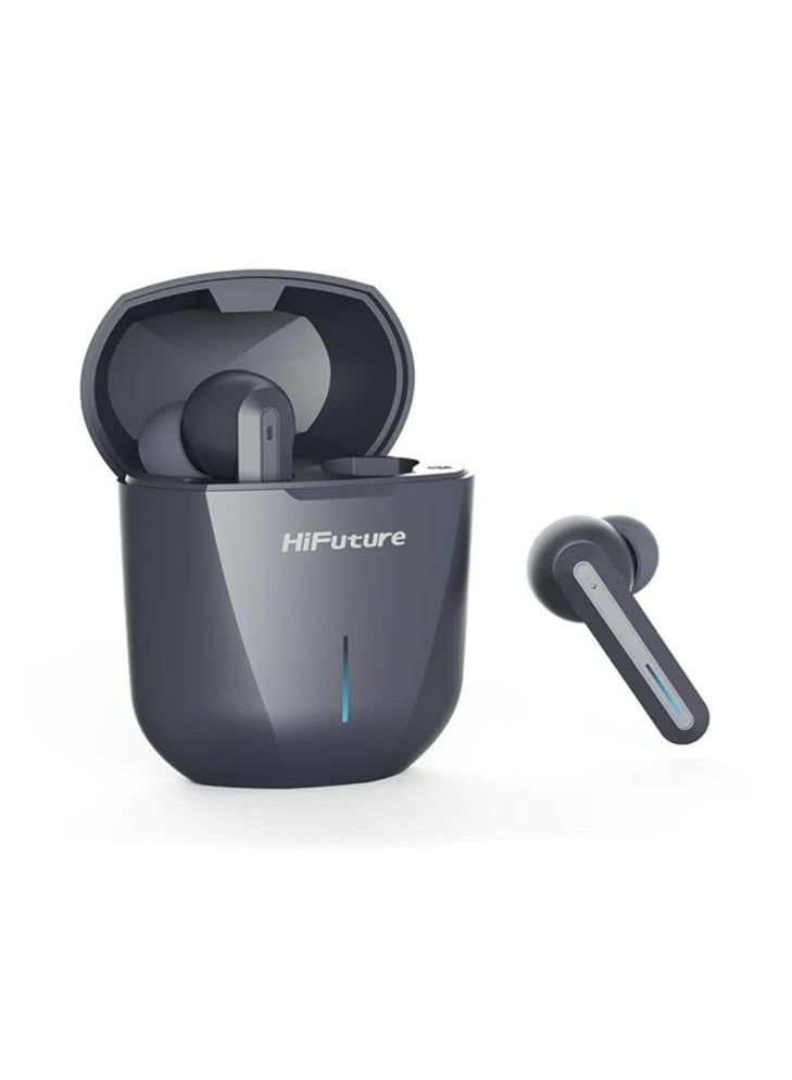 Hifuture Radge Gaming and Music True Wireless Earbuds - Grey - Image 2