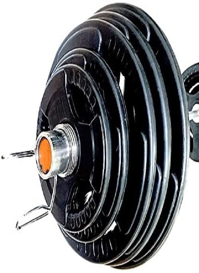 ULTIMAX Barbell and Weight Set with Weight Plates and Spring Collars-(42 Kg-4 ft)  - Image 4