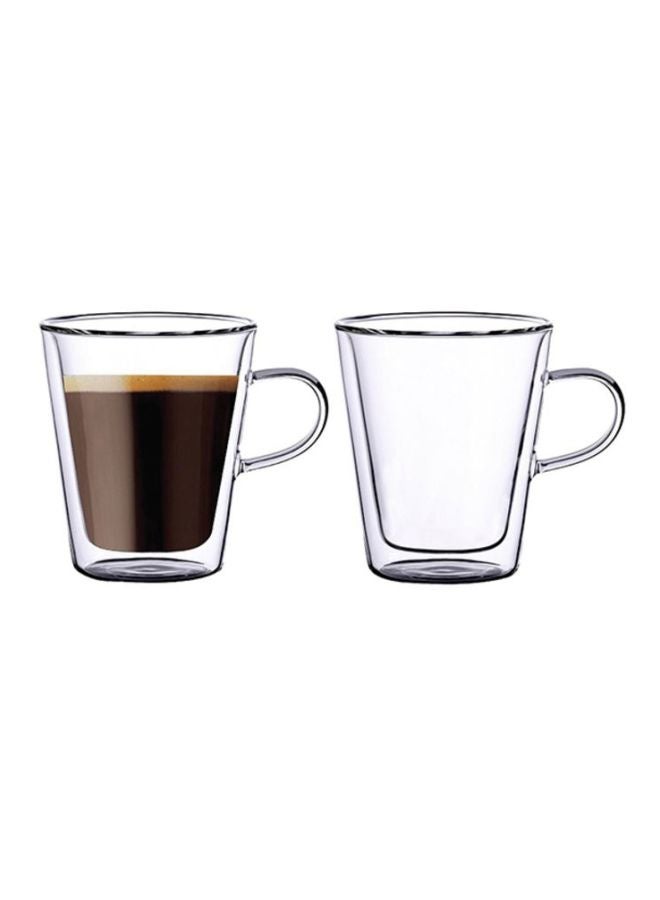 2-Piece Double Wall Cup Set Clear 2x150ml - Image 2