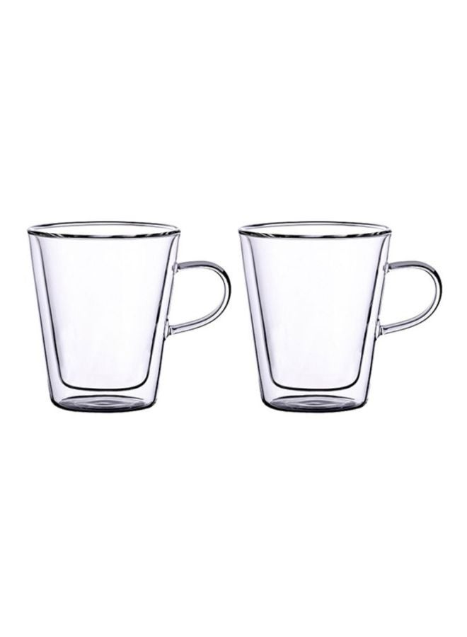 2-Piece Double Wall Cup Set Clear 2x150ml - Image 1