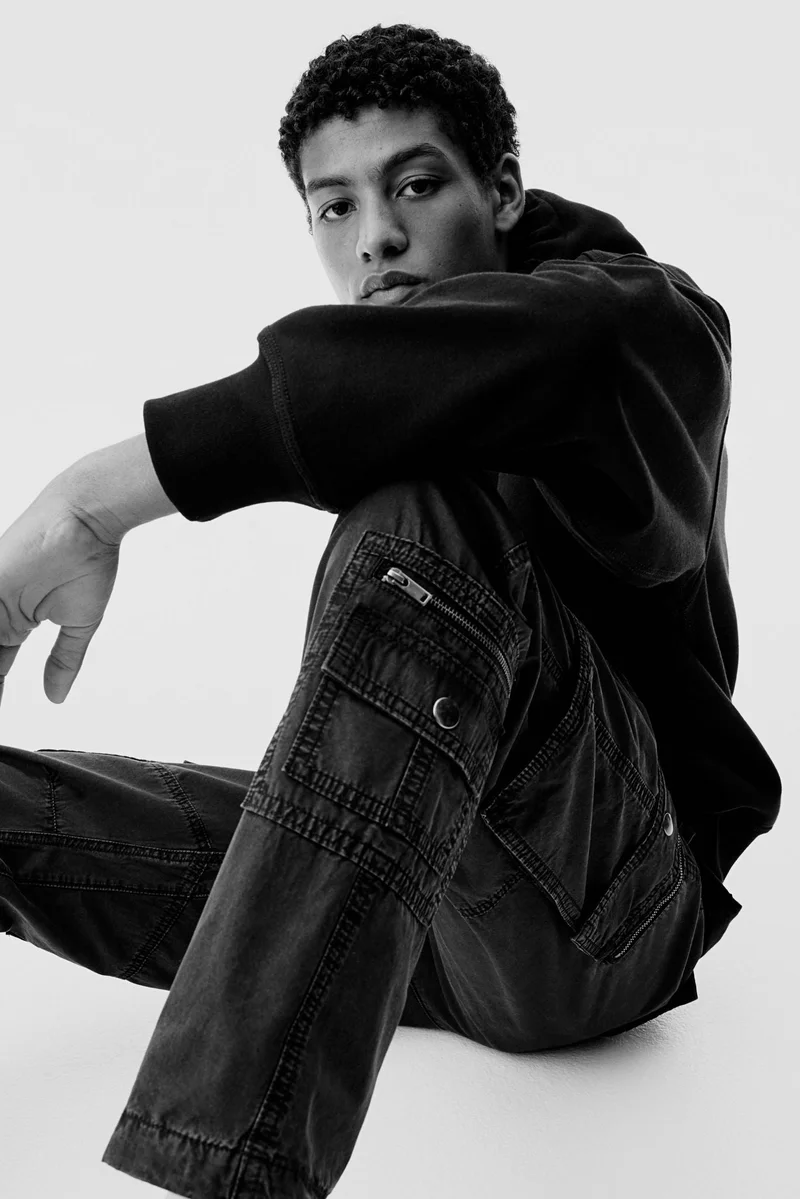 H&M Regular Fit twill cargo trousers