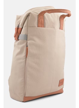 Algspar Men Brand Logo Backpack 37 L x 7 W x 46 H cm, Beige/Brown  - Image 2