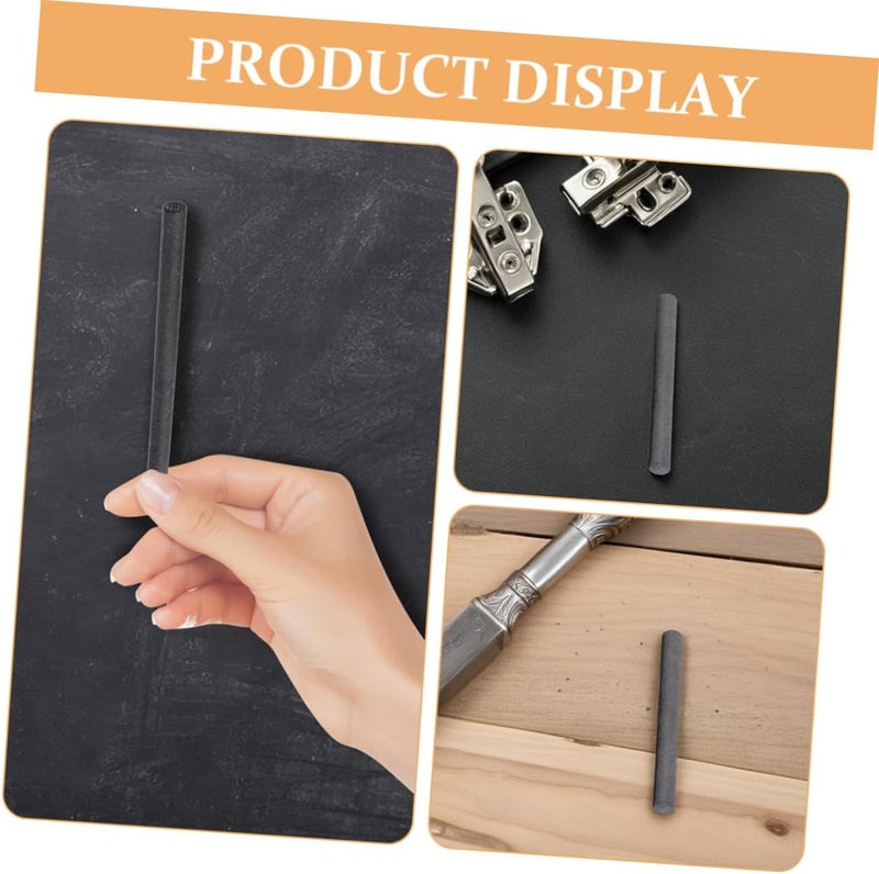 OFFIGAM 10pcs Graphite Stir Stick Carbon Rod for Melting Casting Refining High Conductivity Graphite Stir Rod for Electrochemical Experiments - Image 2