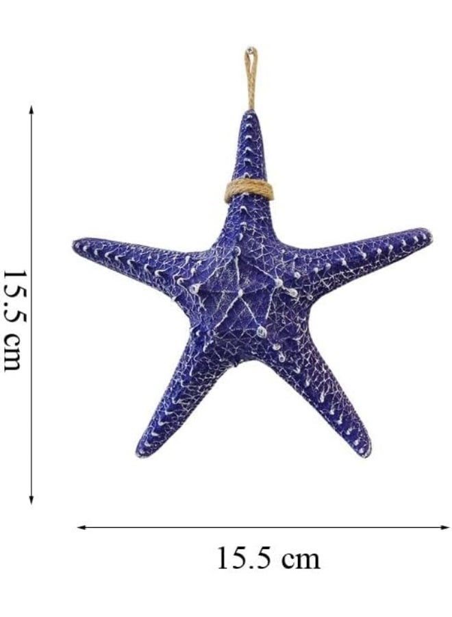 YINZUO YINZUO Decorative Starfish Wall Hanging of Sea Star with Rope for Coastal, Beach, Nautical Wall Decor  - Image 2