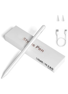 Generic Universal Stylus Pen for Drawing and Writing – Compatible with Android, iOS, Laptops, Tablets, and Smartphones – White – Long Battery Life  - Image 1
