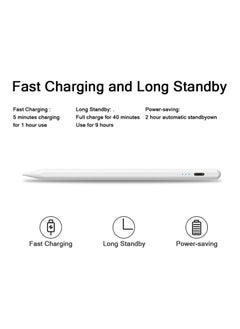 Generic Universal Stylus Pen for Drawing and Writing – Compatible with Android, iOS, Laptops, Tablets, and Smartphones – White – Long Battery Life  - Image 2