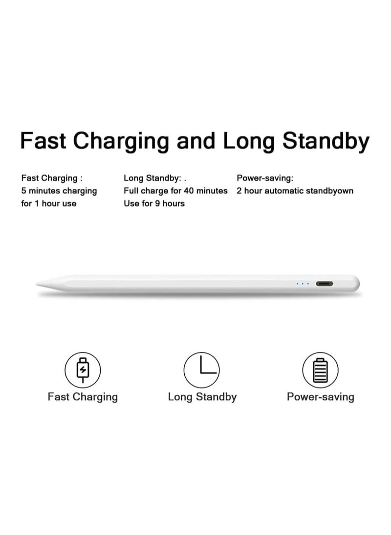 Generic Universal Stylus Pen for Drawing and Writing – Compatible with Android, iOS, Laptops, Tablets, and Smartphones – White – Long Battery Life  - Image 2