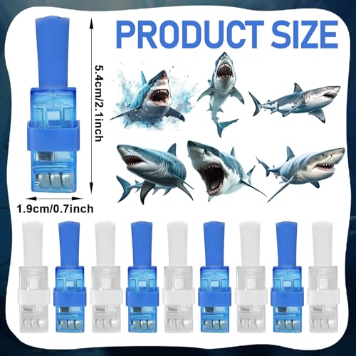 Oitnlaughter 36Pcs Shark LED Finger Lights Under the Sea Party Favors Glow in the Dark Light Up Finger Lights Ocean Animal Themed Toys Bulk for Birthday Party Goodie Bag Stuffer Birthday Gifts Classroom Prize - Image 5