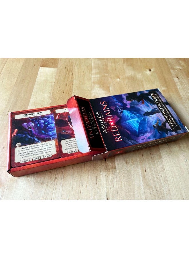 Plaid Hat Games Ashes Reborn: Red Rains Frostwild Scourge Expansion Decks - Phoenixborn & Chimera Set for 1-2 Players, Ages 14+ - Requires Corpse of Viros & Master Set - Image 4