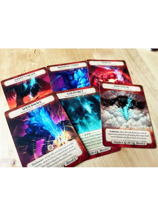 Plaid Hat Games Ashes Reborn: Red Rains Frostwild Scourge Expansion Decks - Phoenixborn & Chimera Set for 1-2 Players, Ages 14+ - Requires Corpse of Viros & Master Set - Image 2