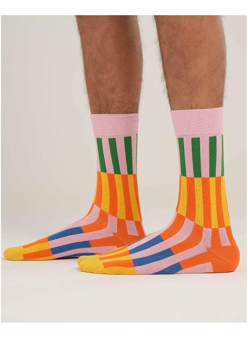 In Your Shoe Retro Multicolor Neck Socks