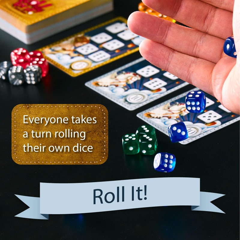 Calliope Roll for It! Deluxe Edition â€“ Fast Dice Rolling Game of Luck & Strategy for 2â€“8 Players Ages 8+ | Quick Family Board Game Night Fun in Travel Tin - Image 3