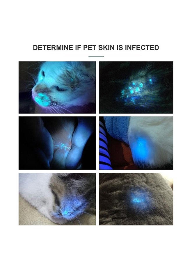 NIBEMINENT - Uv Flashlight Pet Urine Detector With Googles Multicolour 21x9x9cm - Image 1