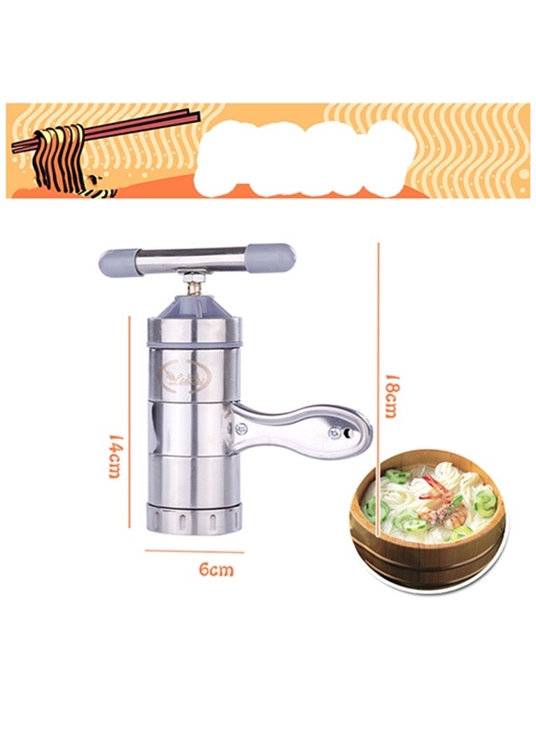 Household Stainless Steel Manual Pasta Machine Hand Pressure Noodle Machine Noodle Maker with 5 Models  - Image 3