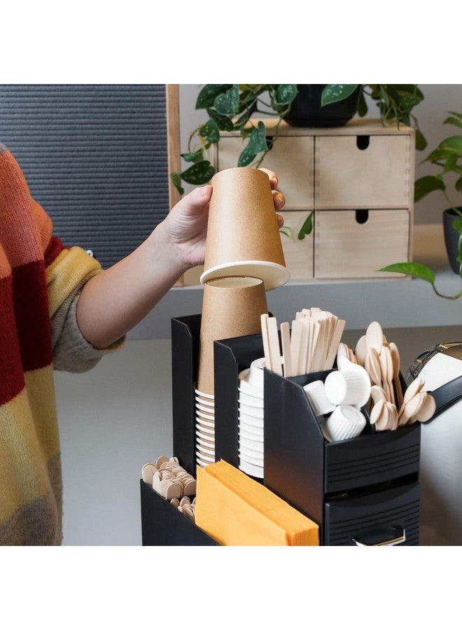 Navaris Large Coffee Station Organizer Cup And Accessories Holder For Countertop Bar Kitchen Counter 12 3/8 High X 5 3/8 Wide X 11 1/4 Deep - Image 5