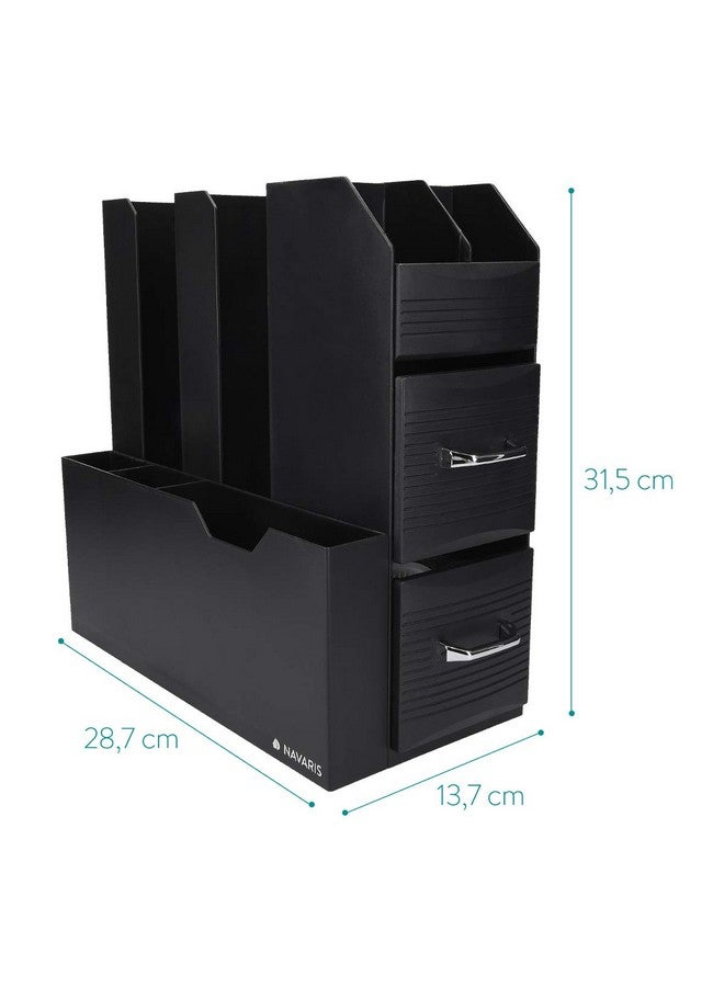Navaris Large Coffee Station Organizer Cup And Accessories Holder For Countertop Bar Kitchen Counter 12 3/8 High X 5 3/8 Wide X 11 1/4 Deep - Image 4