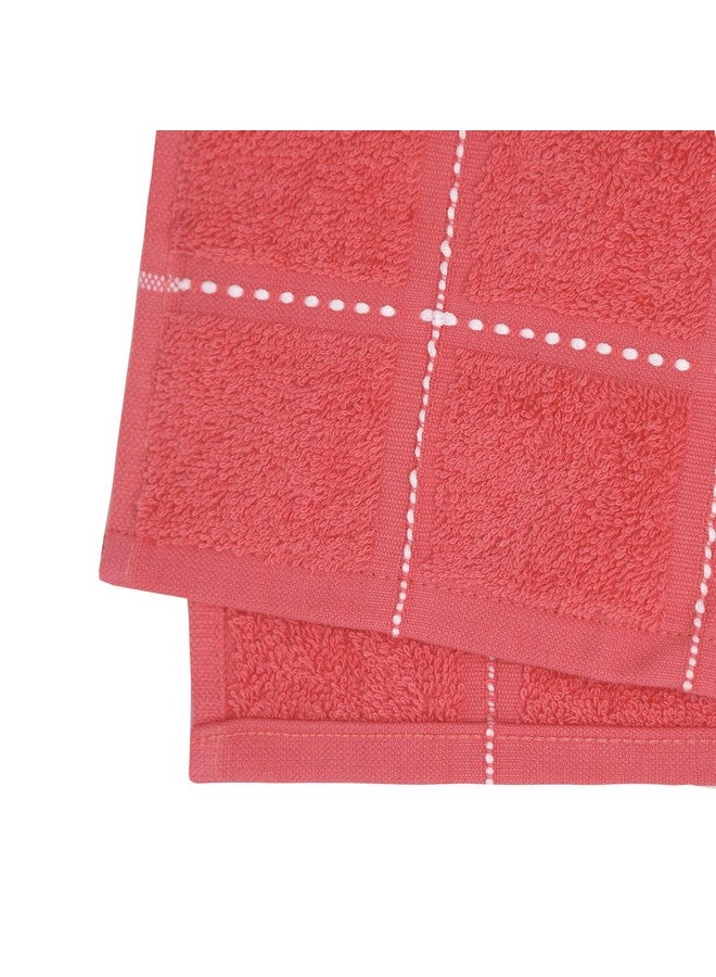 TRIDENT Cotton Hand Towel Set 100% Cotton Luxury Hand Towels - 400 GSM- Super Soft, Easy Care- Everyday, Swim, Pool, Yoga, Travel Pack of 2- Size-40x60 cm, Color- Camellia Rose - Image 1