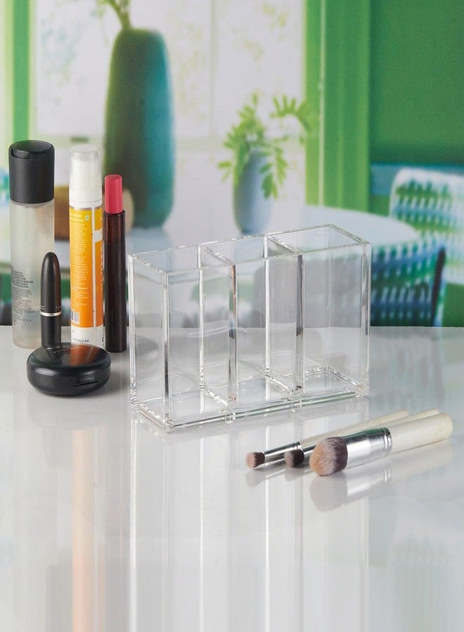 SASASA Acrylic Cutlery Holder Multi Purpose Use Kitchen Cutlery Stand, Office Stationery Item and Dining Table Spoon Stand, Transparent - Image 4