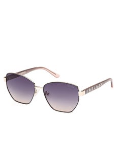 GUESS Women's UV Protection Hexagon Sunglasses - GU0010220B56 - Lens Size: 56 Mm  - Image 1