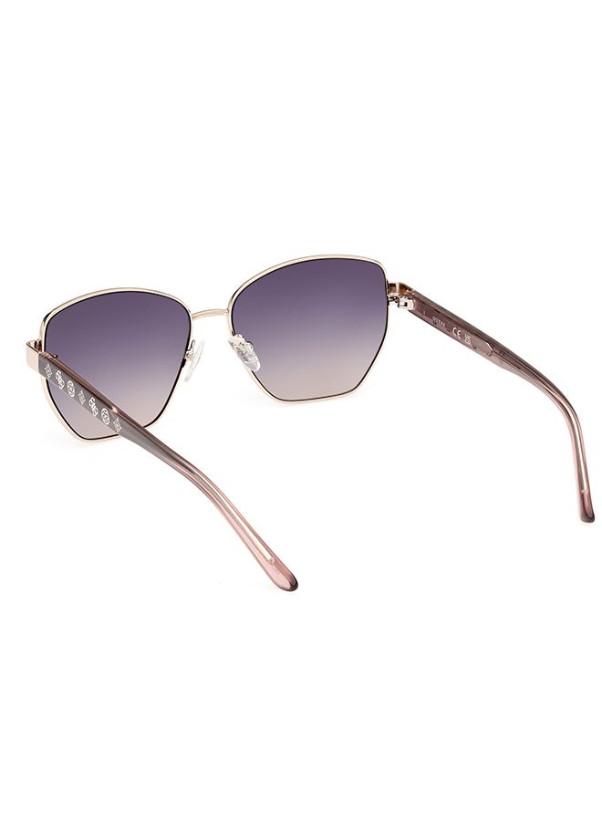 GUESS Women's UV Protection Hexagon Sunglasses - GU0010220B56 - Lens Size: 56 Mm - Image 3