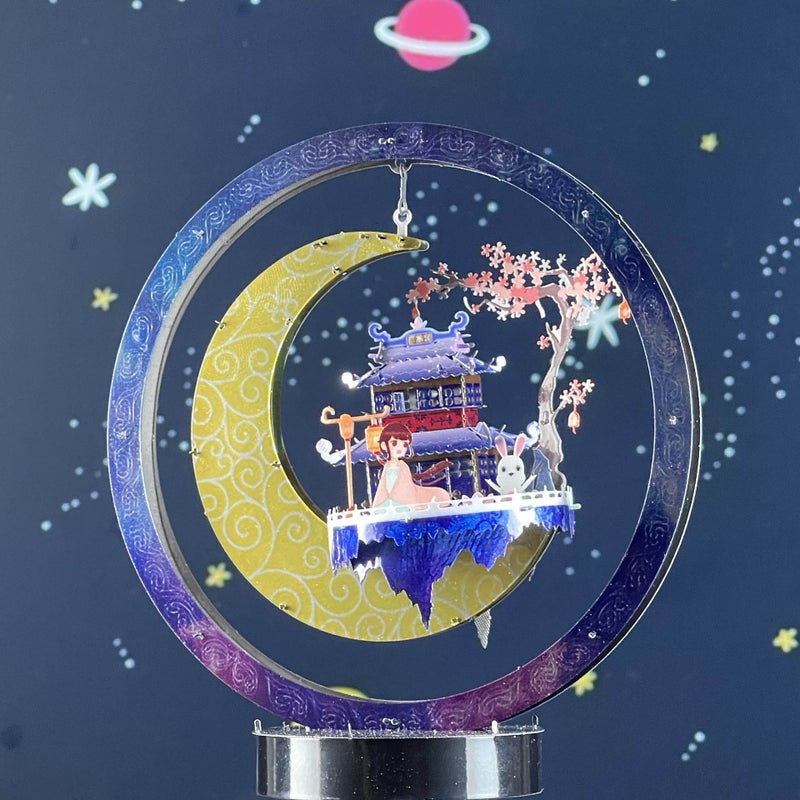 Crazy Model Moon Palace Guanghan Palace Stars Sea National Tide Retro Metal Assembled Model 3D Puzzle - Image 5