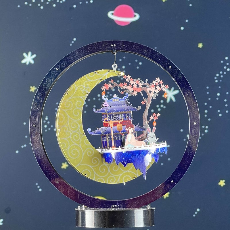 Crazy Model Moon Palace Guanghan Palace Stars Sea National Tide Retro Metal Assembled Model 3D Puzzle - Image 4