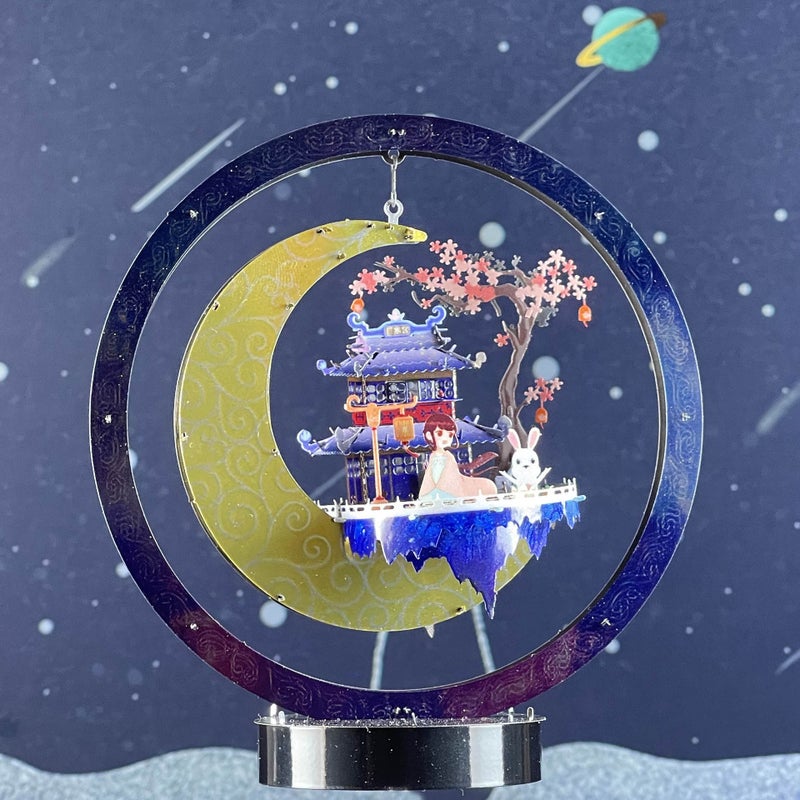Crazy Model Moon Palace Guanghan Palace Stars Sea National Tide Retro Metal Assembled Model 3D Puzzle - Image 3
