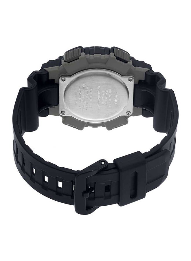 CASIO Men Fishing Gear Analog & Digital Watch AEQ-110W-1AVDF - 38 mm - Black - Image 2
