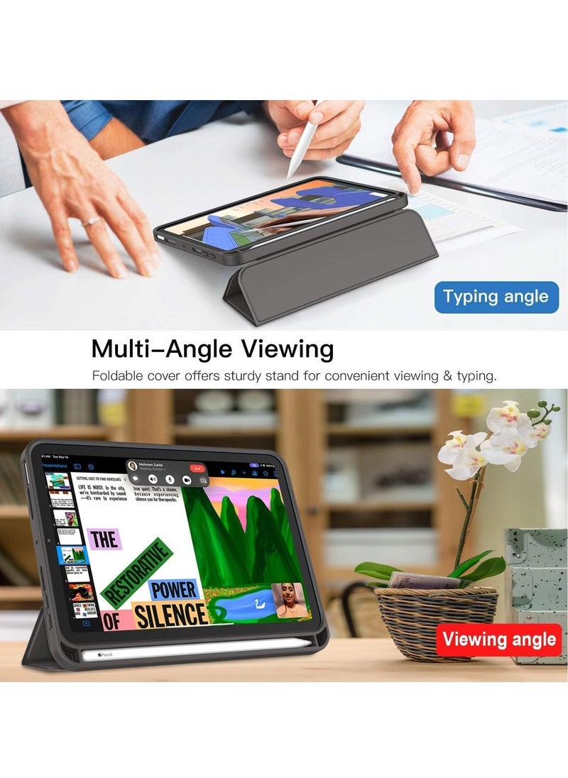 ELTRAZONE NEW Smart Case with Pencil Holder for iPad Mini 7 – Trifold Stand, Soft TPU Back, Auto Wake/Sleep, Dust Proof & Anti-Fingerprint, Heavy Duty Protection – Slim, Durable, & Functional Case for iPad Mini 7 - Image 3