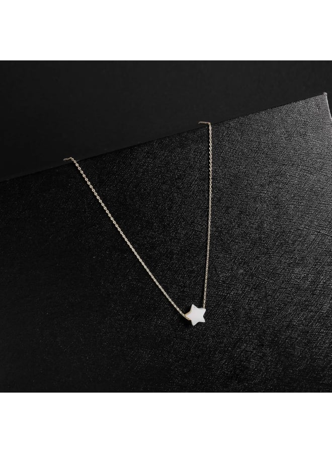 Tewiky 18k Gold Plated Tiny Star Pendant Necklace Good Luck Elephant Chain Necklace for Women Girls  - Image 4