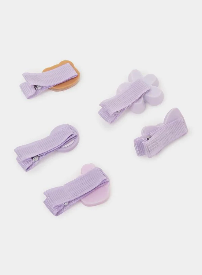 ستايلي Pack Of 5 - Girls Embellished Hair Clips