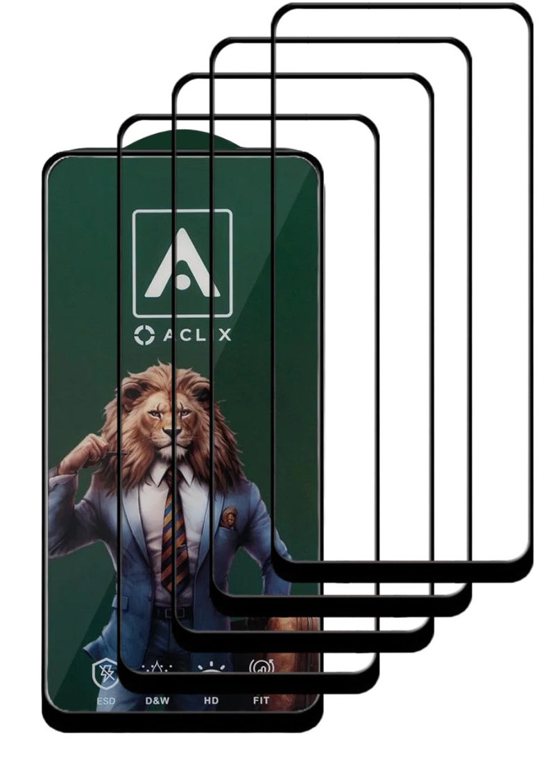 ACLIX 4 Pieces Antistatic ESD Dustproof Premium Quality High Definition Tempered Glass Screen Protector Designed For Oppo A76 - Image 1