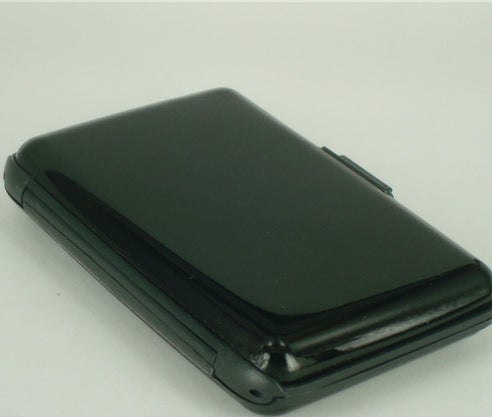 Aluminum Alloy Card Holder Colorful Box Anti-Magnetic Black 